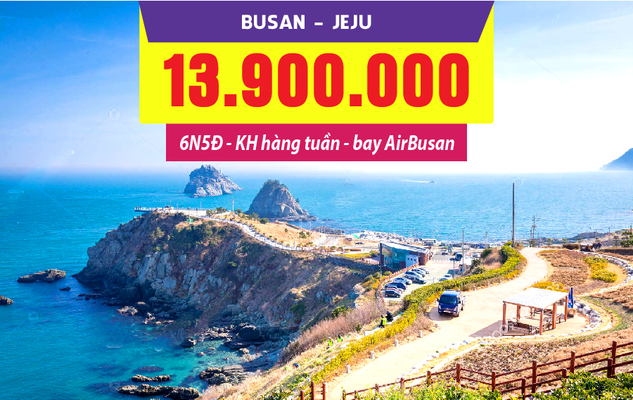HQ22. (6N5Đ) Busan | Jeju | Mùa hè đi biển