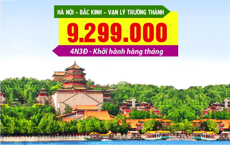 TQ02. (4N3Đ) Hà Nội | Bắc Kinh | Vạn Lý Trường Thành