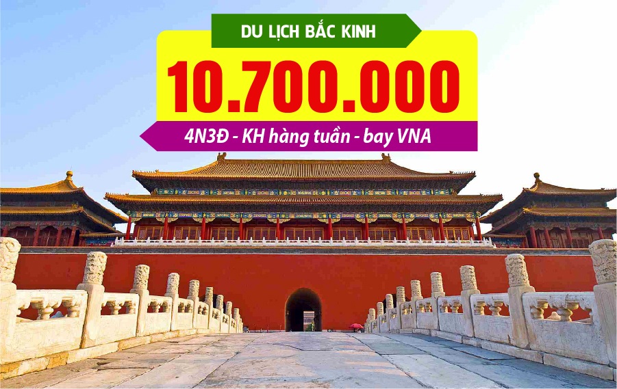 TQ14. (4N3Đ) Du lịch Bắc Kinh (Bay Vietnam Airlines)