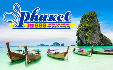 TL05. (4N3Đ) Thiên đường Phuket | đảo Phi Phi | vịnh Phang Nga | chùa Kathu
